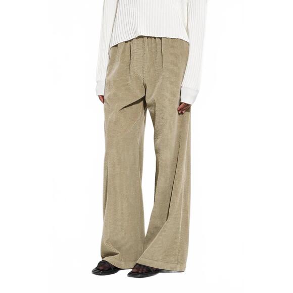 NEW CHRISTIAN WIJNANTS wide leg corduroy pants in padola sage